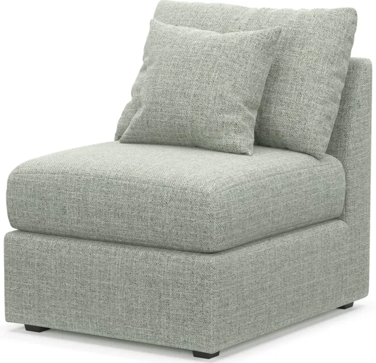 Nest Hybrid Comfort Eco Performance Armless Chair - Broderick Sea Glass