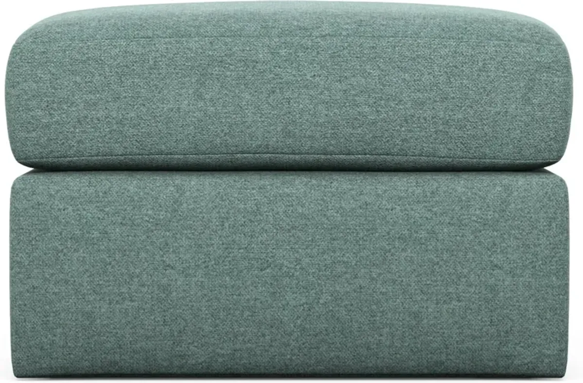 Nest Hybrid Comfort Eco Performance Tall Ottoman - Bridger Jade