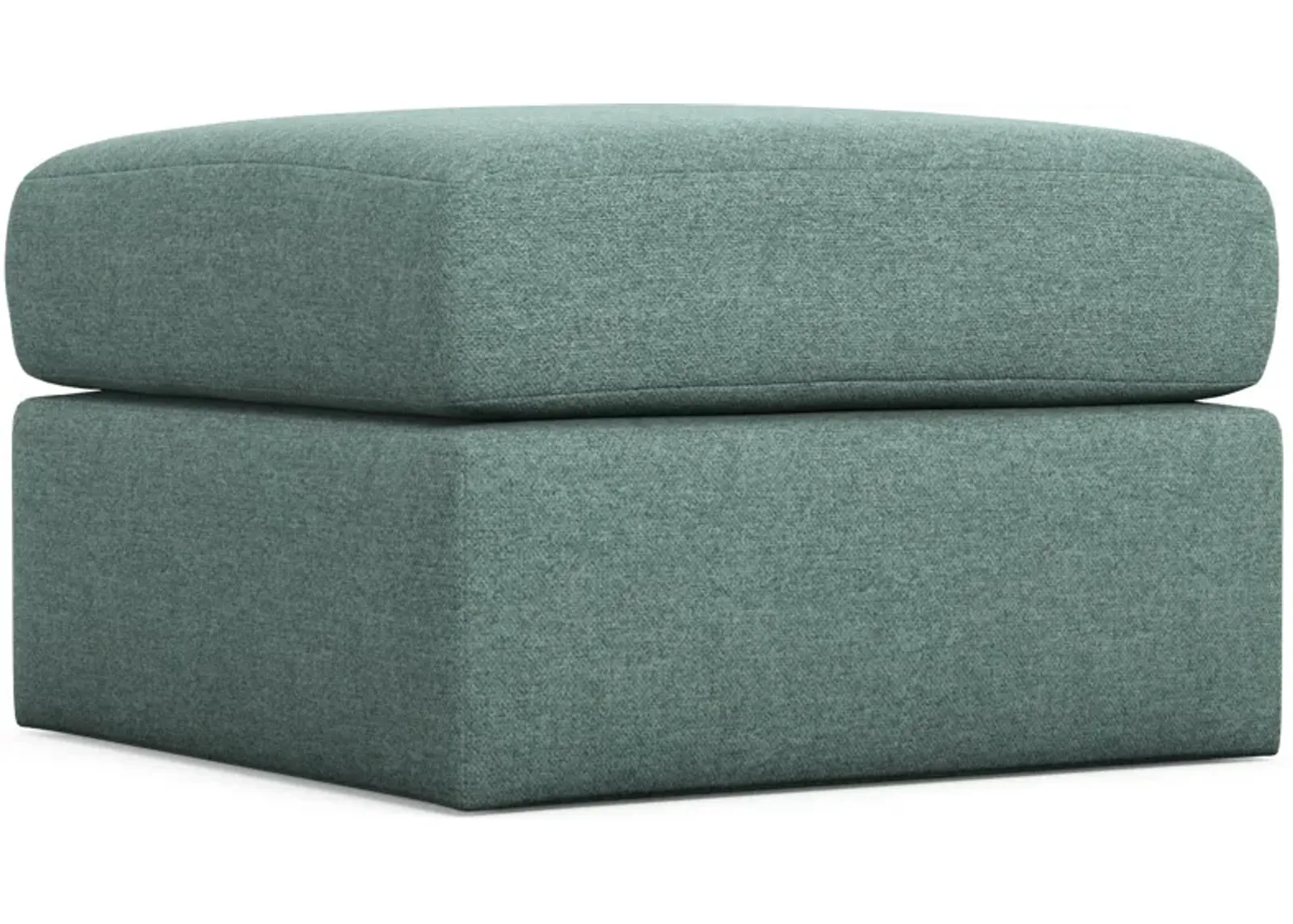 Nest Hybrid Comfort Eco Performance Tall Ottoman - Bridger Jade