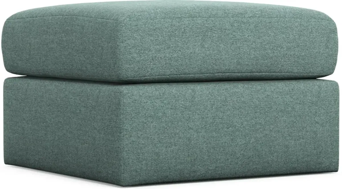 Nest Hybrid Comfort Eco Performance Tall Ottoman - Bridger Jade