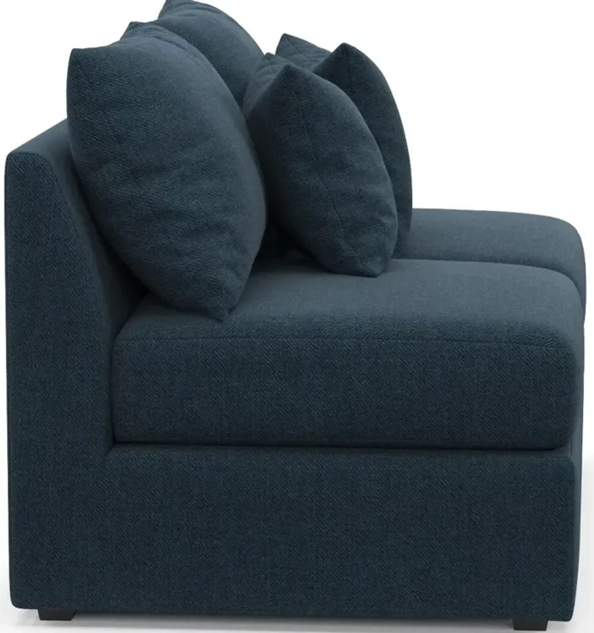 Nest Hybrid Comfort Eco Performance Armless Loveseat - Broderick Indigo