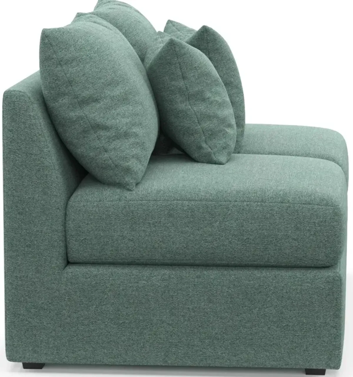 Nest Hybrid Comfort Eco Performance Armless Loveseat - Bridger Jade