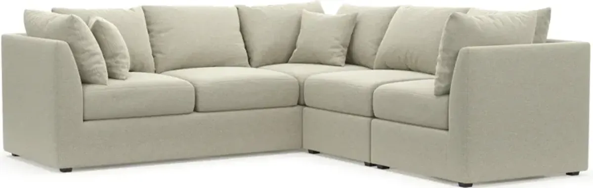 Nest Hybrid Comfort Eco Performance 3-Piece Small Sectional - Liv Dove