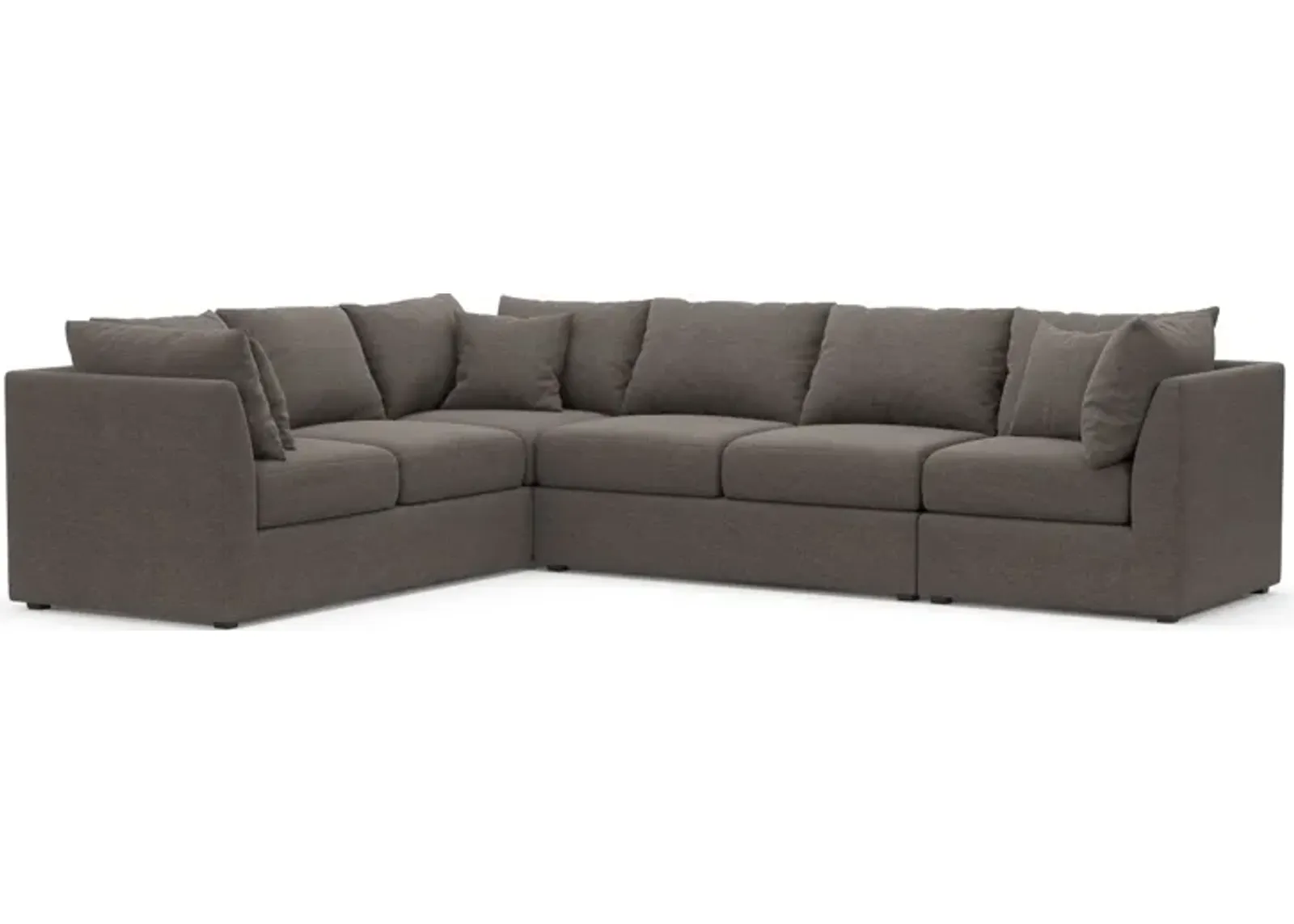 Nest Hybrid Comfort Eco Performance 3-Piece Large Sectional - Presidio Steel