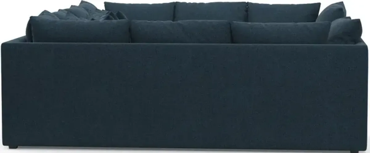 Nest Hybrid Comfort Eco Performance 5-Piece Pit Sectional - Broderick Indigo