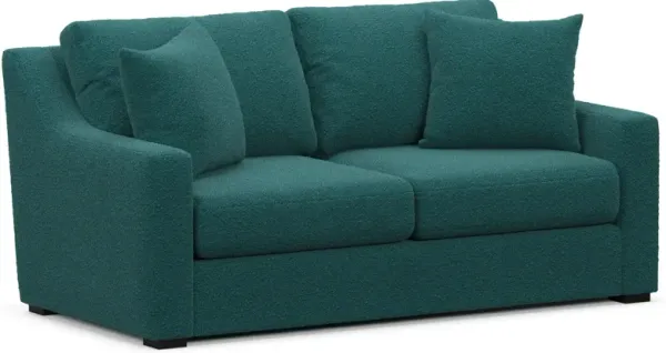 Dobson Foam Comfort Loveseat - Bloke Peacock