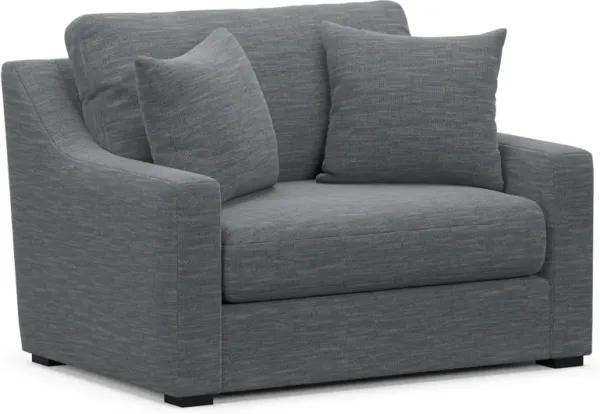 Dobson Foam Comfort Chair and a Half - Dudley Indigo
