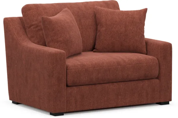 Dobson Foam Comfort Chair and a Half - Contessa Paprika