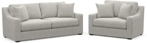 Dobson Foam Comfort 2 Pc. Living Room - Burmese Granite