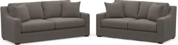 Dobson Foam Comfort 2 Pc. Living Room - Presidio Steel