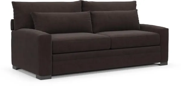 Boston Foam Comfort Sofa - Merrimac Dark Brown