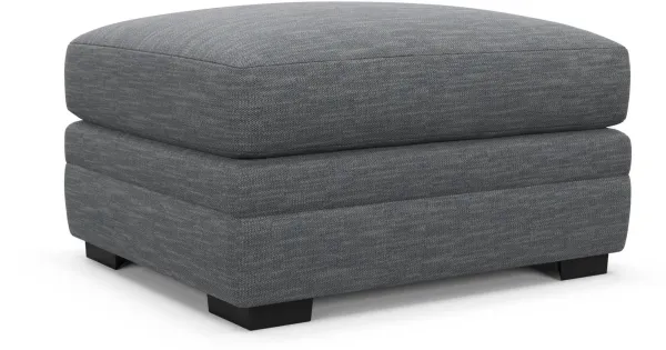 Boston Foam Comfort Ottoman - Dudley Indigo