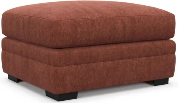 Boston Foam Comfort Ottoman - Contessa Paprika