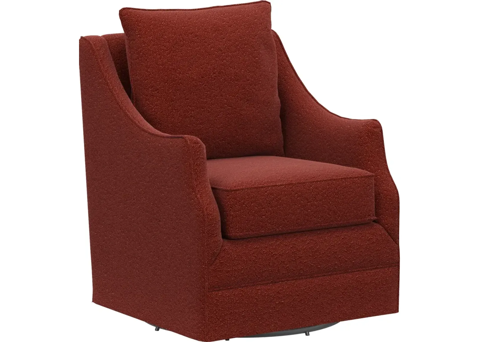 Mara Accent Swivel Chair - Bloke Brick