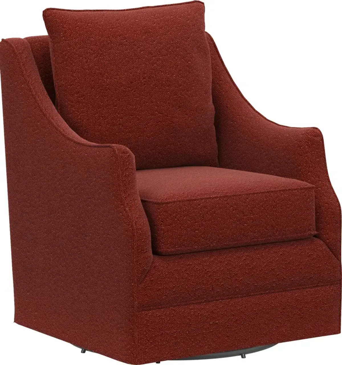 Mara Accent Swivel Chair - Bloke Brick