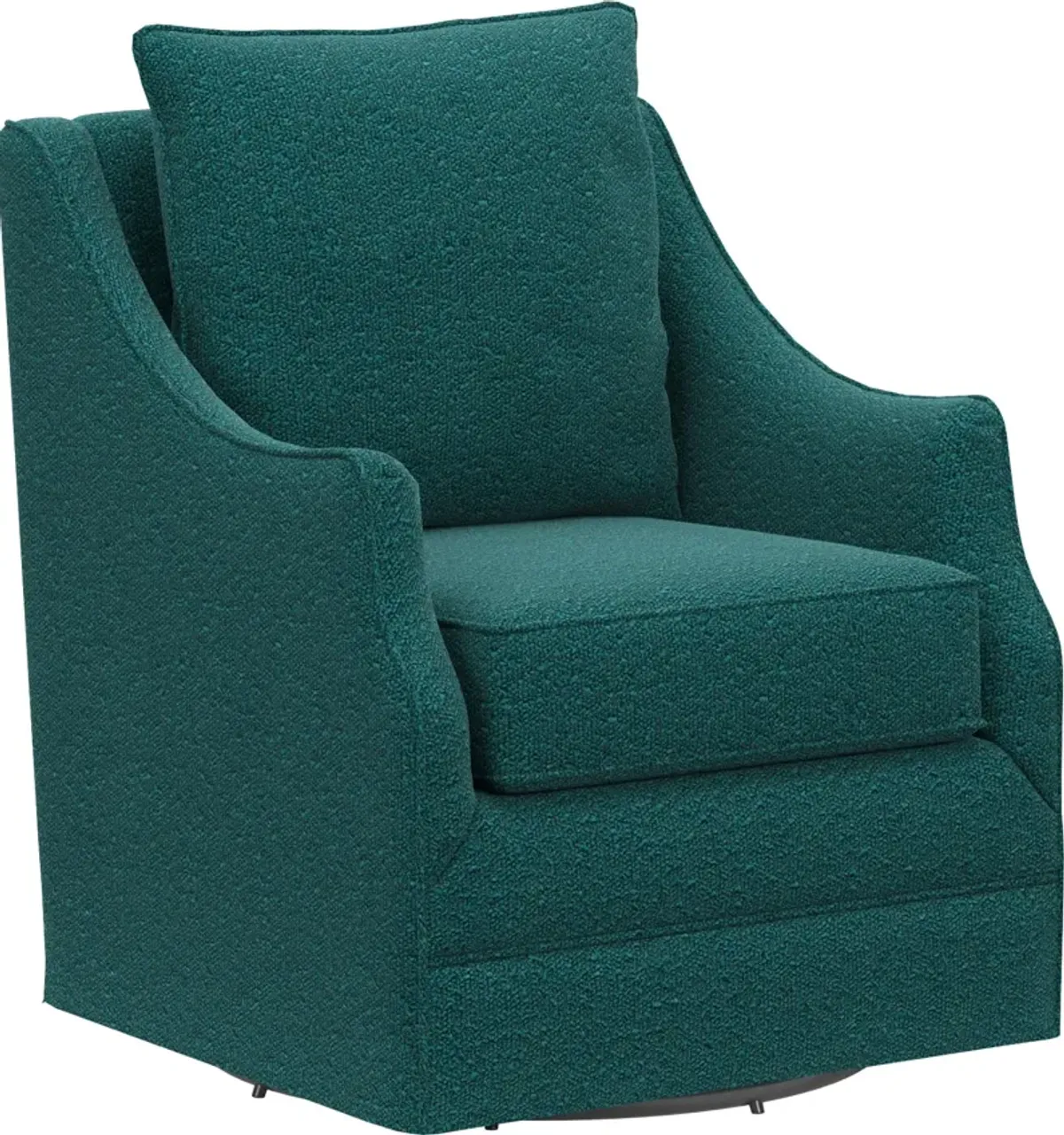 Mara Accent Swivel Chair - Bloke Peacock