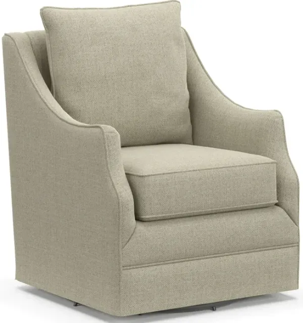 Mara Eco Performance Fabric Accent Swivel Chair - Broderick Charcoal