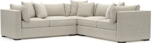 Abington Foam Comfort 3-Piece Sectional - Mason Porcelain
