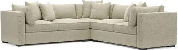 Abington Foam Comfort 3-Piece Sectional - Bloke Cotton