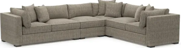 Abington Foam Comfort 4-Piece Sectional - Mason Flint