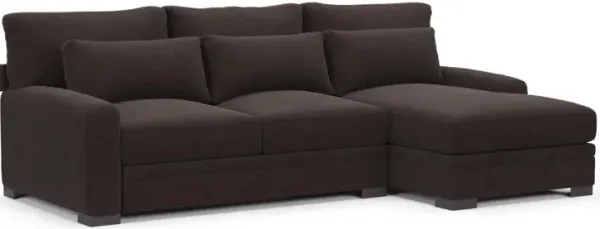Boston Foam Comfort Sectional - Merrimac Dark Brown