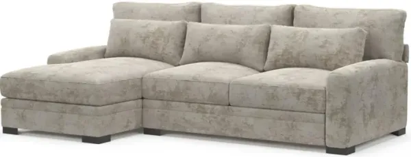Boston Foam Comfort Sectional - Hearth Cement