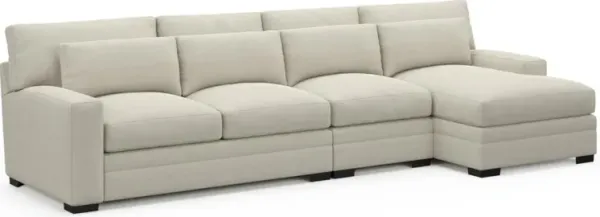 Boston Foam Comfort Sectional - Curious Pearl
