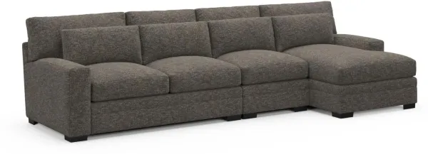 Boston Foam Comfort Sectional - M Walnut