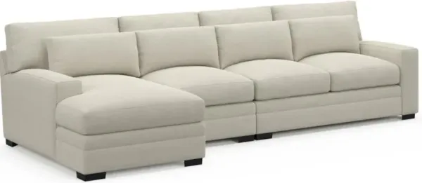 Boston Foam Comfort Sectional - Curious Pearl