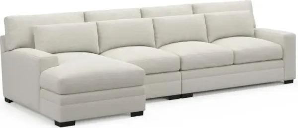 Boston Foam Comfort Sectional - Living Large White