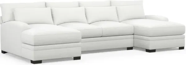 Boston Foam Comfort Sectional - Contessa Vanilla