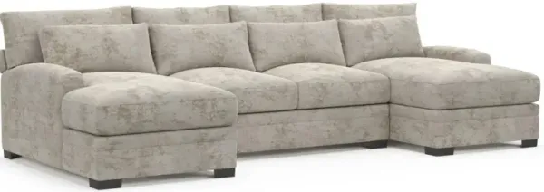 Boston Foam Comfort Sectional - Hearth Cement