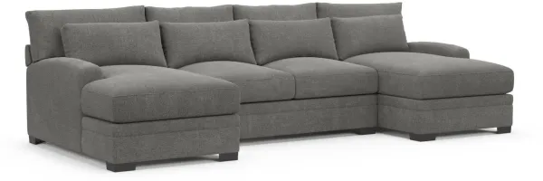 Boston Foam Comfort Sectional - Living Large Charcoal