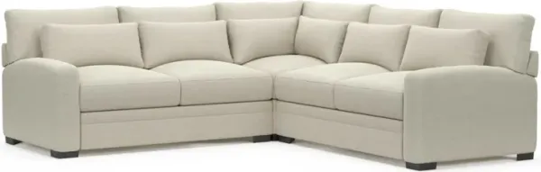Boston Foam Comfort Sectional - Curious Pearl