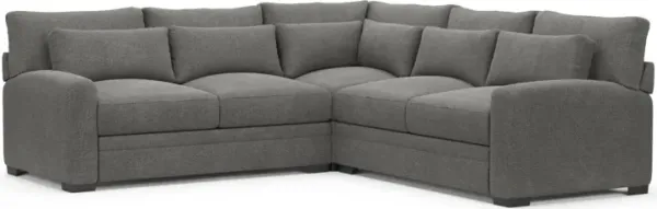 Boston Foam Comfort Sectional - Living Large Charcoal