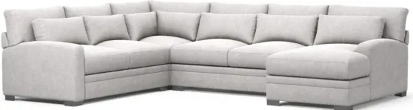 Boston Foam Comfort Sectional - Burmese Granite