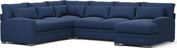 Boston Foam Comfort Sectional - Oslo Navy