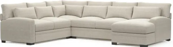 Boston Foam Comfort Sectional - Mason Porcelain