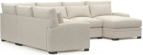 Boston Foam Comfort Sectional - M Ivory