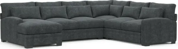 Boston Foam Comfort Sectional - Contessa Shadow