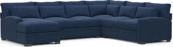 Boston Foam Comfort Sectional - Oslo Navy