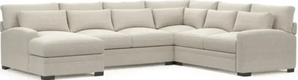 Boston Foam Comfort Sectional - Mason Porcelain