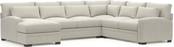 Boston Foam Comfort Sectional - Muse Stone