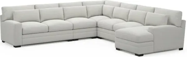 Boston Foam Comfort Sectional - Oslo Snow