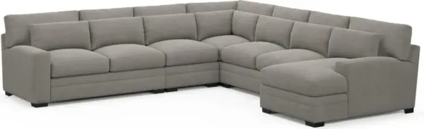 Boston Foam Comfort Sectional - Abington Fog