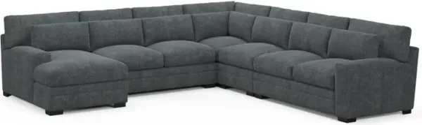 Boston Foam Comfort Sectional - Contessa Shadow