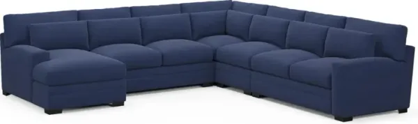 Boston Foam Comfort Sectional - Abington Indigo