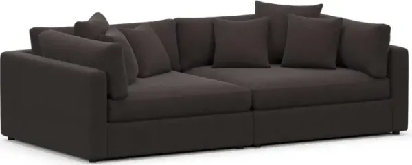 Sasha Foam Comfort Sofa - Merrimac Dark Brown