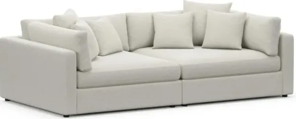 Sasha Foam Comfort Sofa - Living Large White