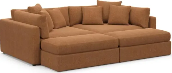 Sasha Foam Comfort Sectional - Contessa Ginger